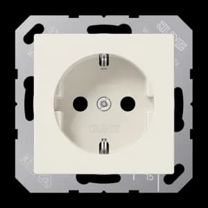 Штепсельная розетка SCHUKO 16A 250V~ с защитой от детей; слоновая кость