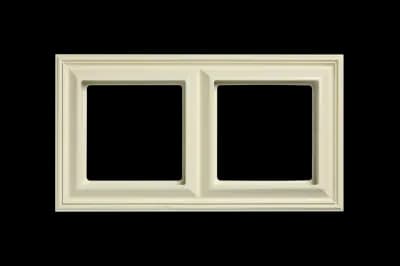 Рамка Jung ECO Profi Deco, 2 поста (слоновая кость)