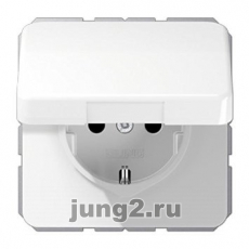 Розетка электрическая Jung CD (белый)