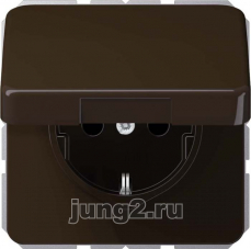 Розетка электрическая Jung CD (коричневый)