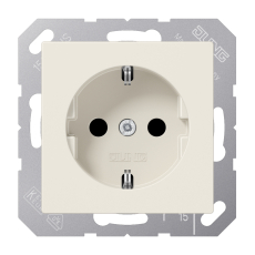 Штепсельная розетка SCHUKO 16A 250V~; слоновая кость Штепсельная розетка SCHUKO 16A 250V~; слоновая кость