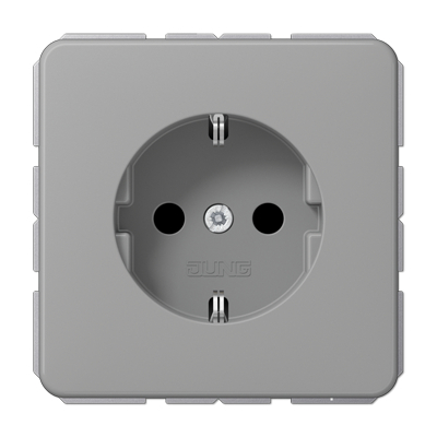 Розетка SCHUKO® 16A 250V с защитой от детей; дюропласт; серый Розетка SCHUKO® 16A 250V с защитой от детей; дюропласт; серый